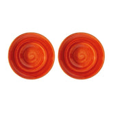 Bonna China Sienna dia.10.75" h:2.25" 16 oz. Round Terracotta Porcelain Bowl (Set of 2)